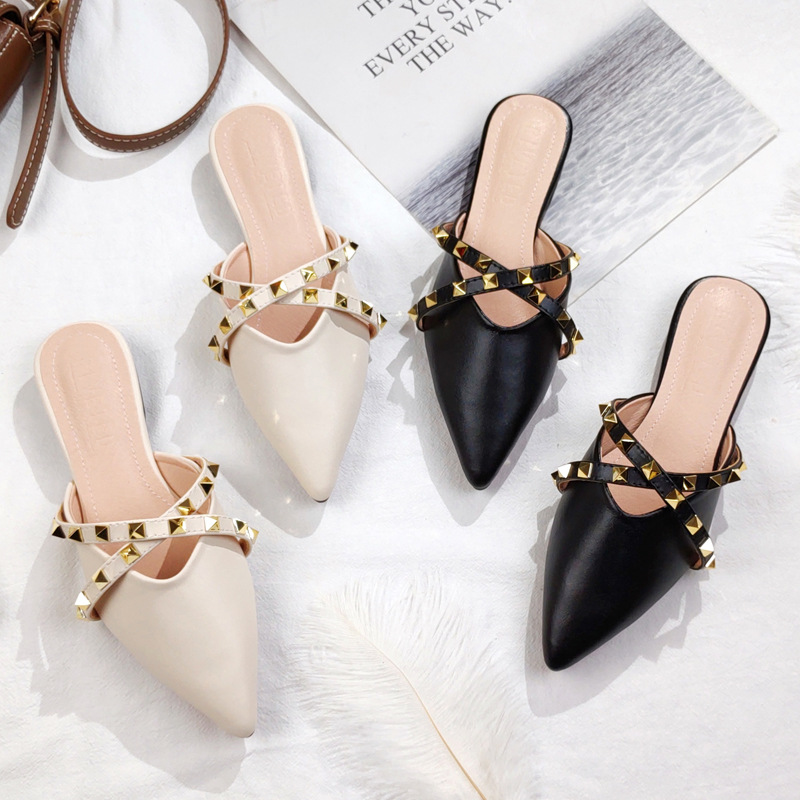 Slip On Mule Flat - 2026 Yeni Terlikler Düz Tabanlı Mules