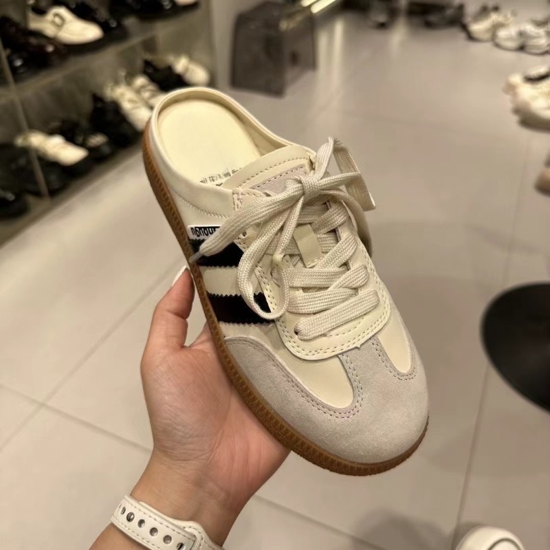 Slip On Mule Flat - Kadın Katır Ayakkabı Spor Yuvarlak Ayak
