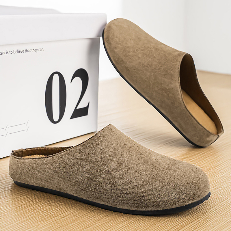 Slip On Mule Flat - Erkek Yeni Slip-On Mules Kapalı Toe