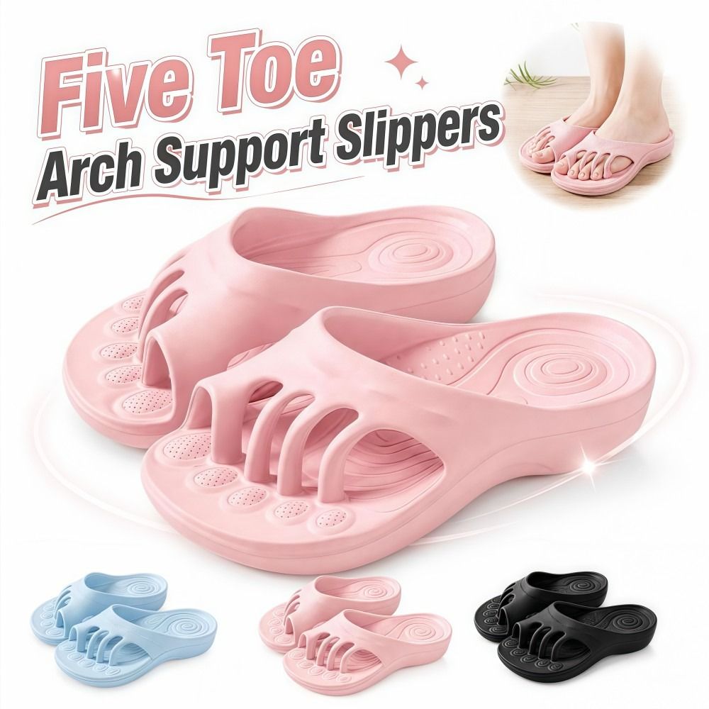 Women'S Shoes With Arch Support - EVA Beş Parmaklı Kaymaz Sandalet, Bunyon