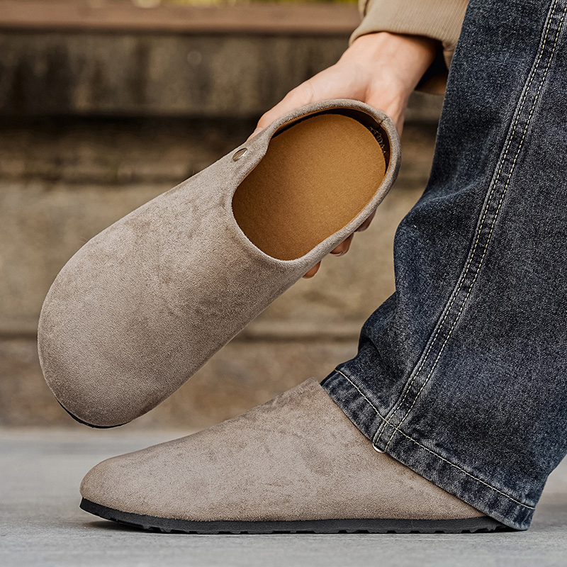 Women'S Shoes With Arch Support - Erkek Süet Deri Terlik Mules Kadın