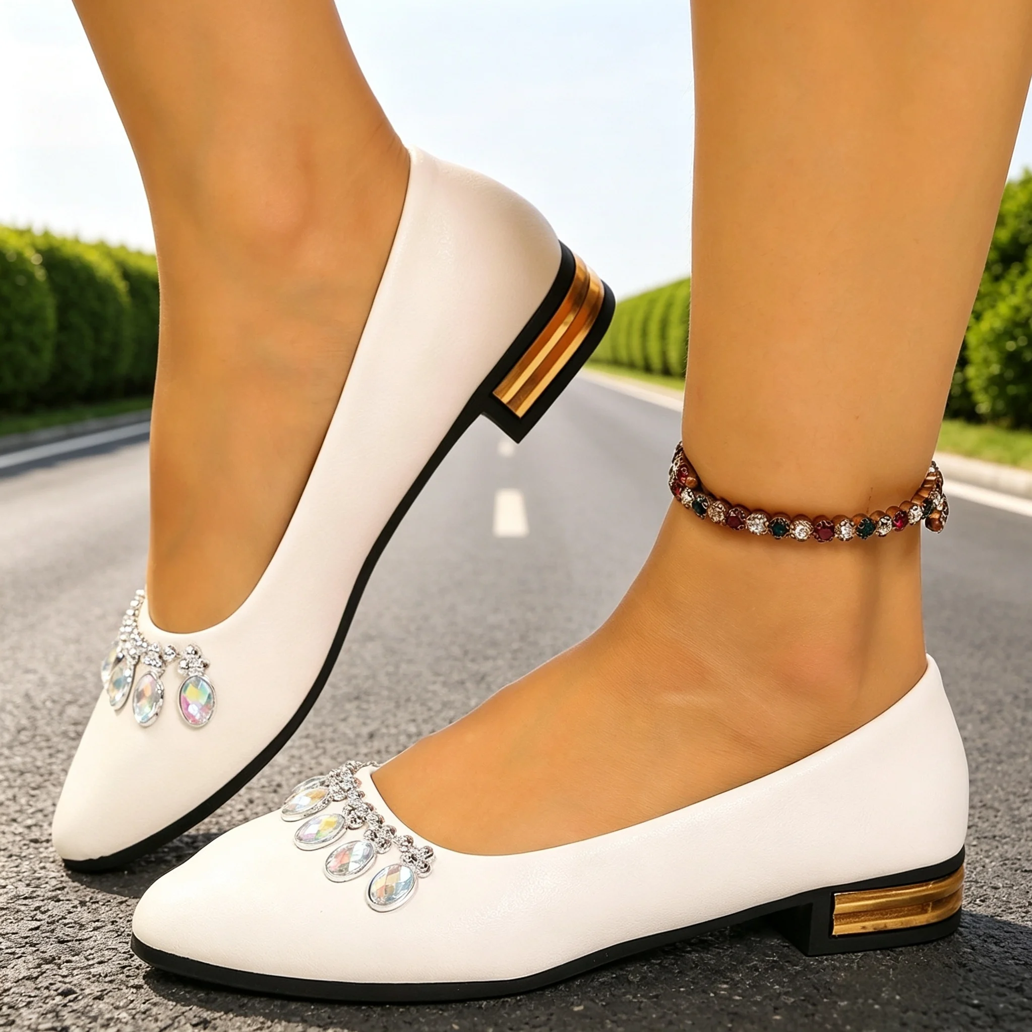Women'S Shoes In Fashion - Kadın Düz Ayakkabılar Sivri Burun Bale