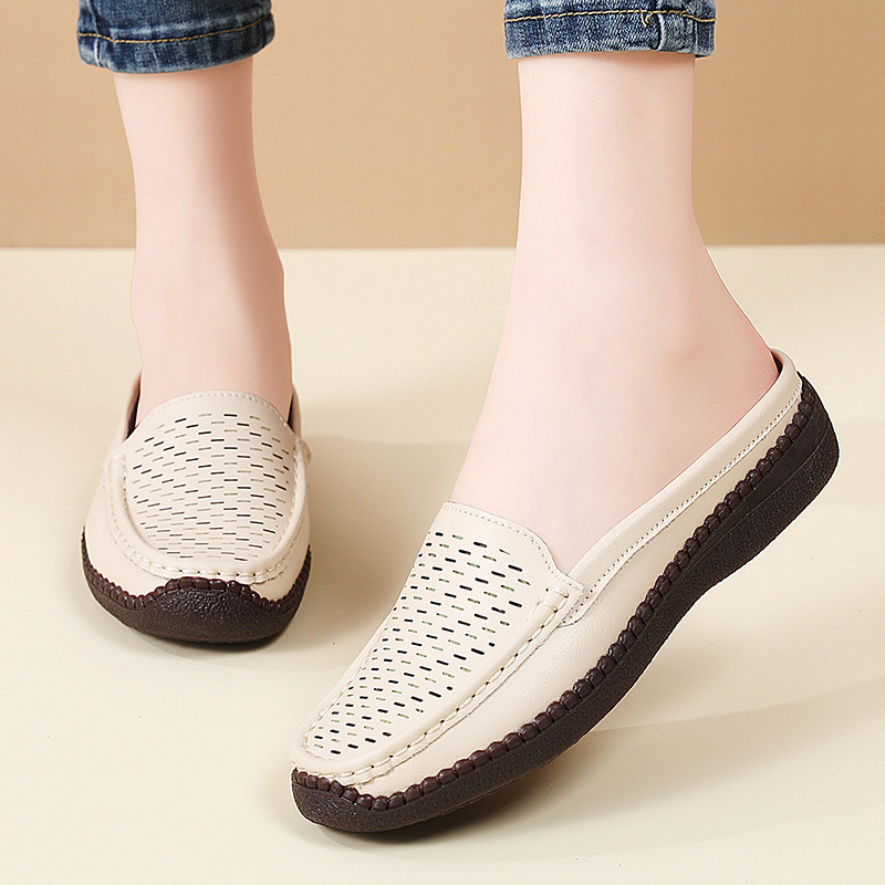 Slip On Mule Flat - Büyük Beden 36-43 İlkbahar Yaz Nefes