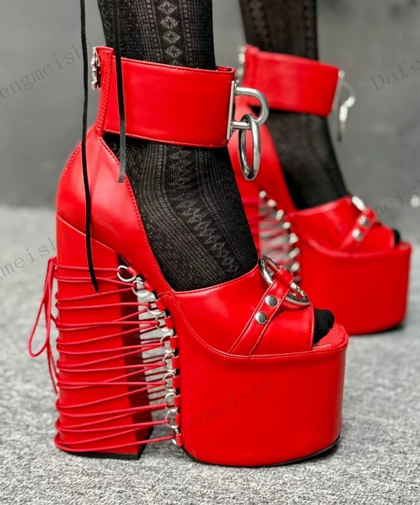 Kalın Topuklu Punk Tarzı Parti - Block Heel Ankle Boots incelemesi ve fiyatı
