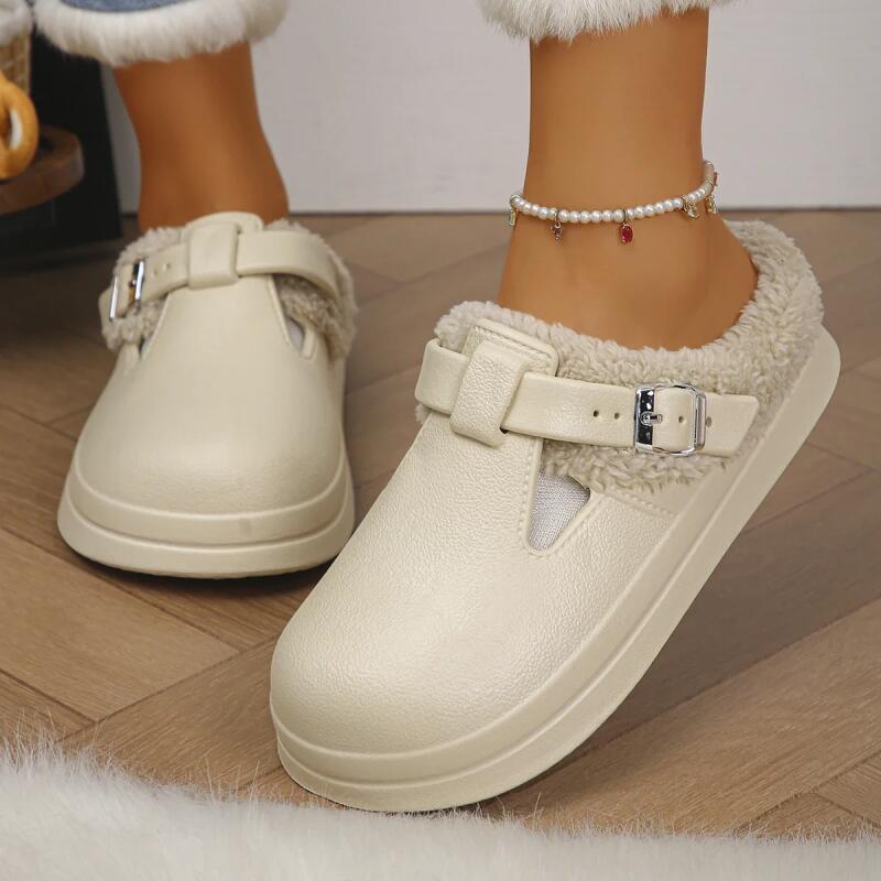 Rahat Metal Tokalı Sıcak Peluş - Women'S Shoes Water Resistant incelemesi ve fiyatı