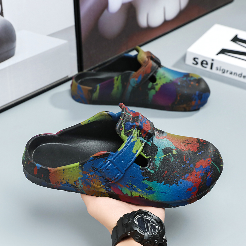 Erkek Kadın Graffiti Boyalı Te - Slip On Mule Flat incelemesi ve fiyatı