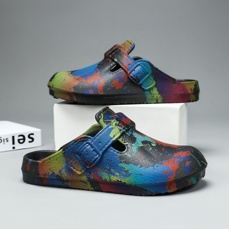 Erkek Kadın Graffiti Boyalı Te - Slip On Mule Flat incelemesi ve fiyatı