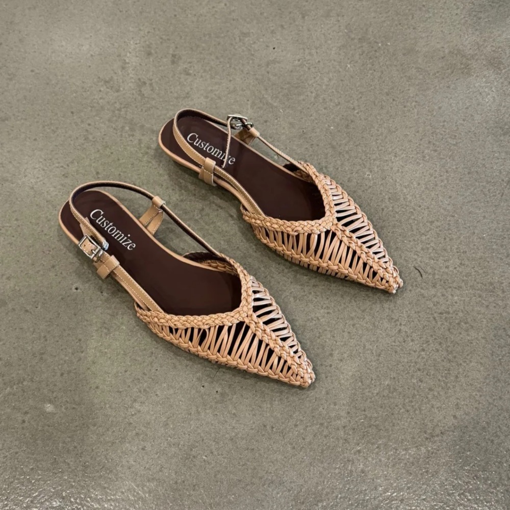 Kadınlar için Sivri Uçlu Dokum - Slip On Mule Flat incelemesi ve fiyatı