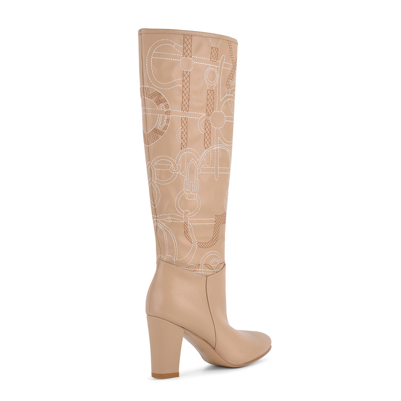 Onlymaker Kayısı Rengi Nakışlı - Block Heel Ankle Boots incelemesi ve fiyatı