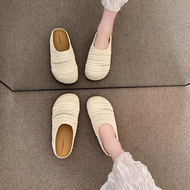 Kadın Rafya Dokuma Katır Terli - Slip On Mule Flat incelemesi ve fiyatı