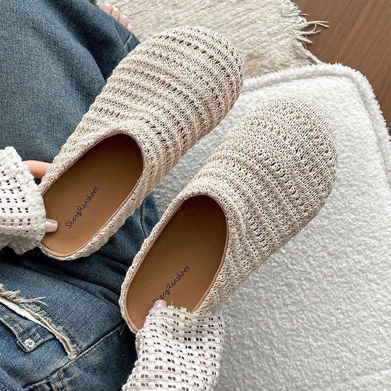 Kadın Rafya Dokuma Katır Terli - Slip On Mule Flat incelemesi ve fiyatı