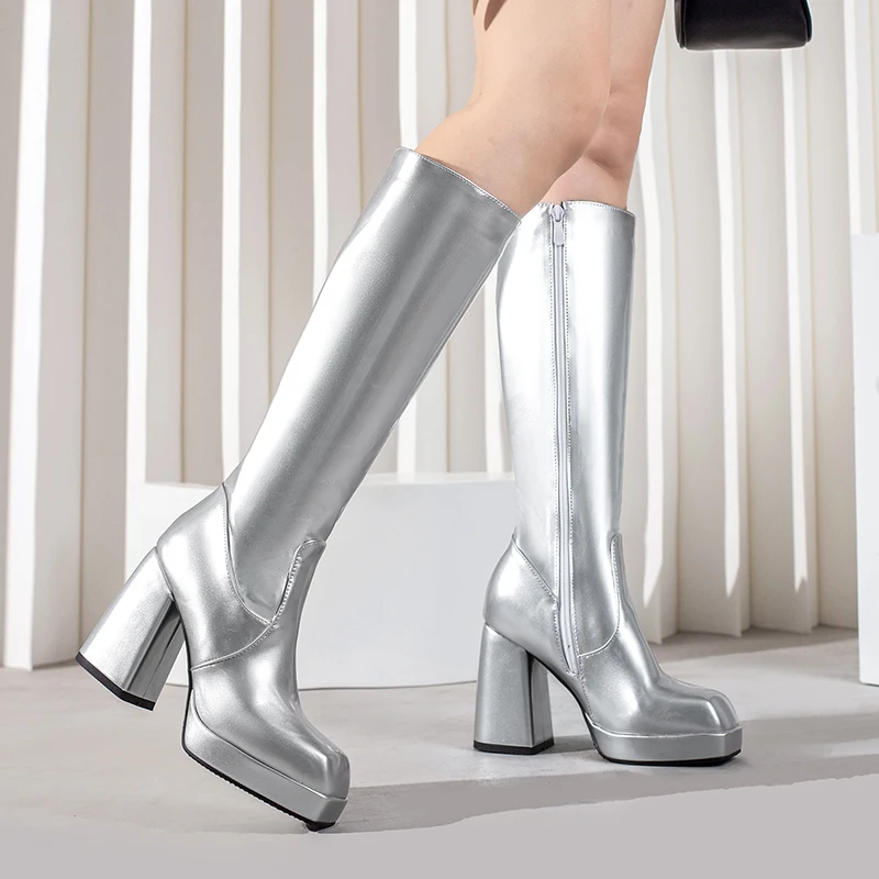 Yeşil Kış Kadın Platformu Diz  - Block Heel Ankle Boots incelemesi ve fiyatı