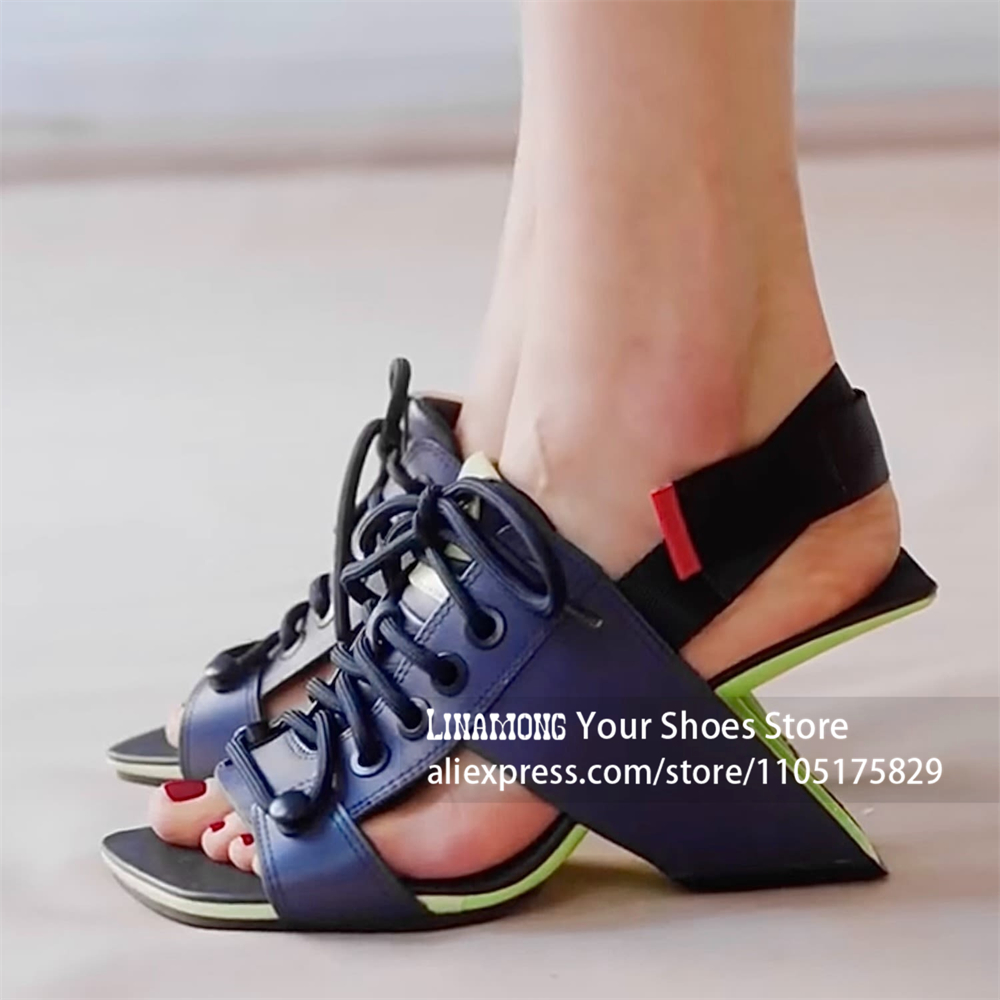 Geometrik Blok Asimetrik Topuk - Block Heel Ankle Boots incelemesi ve fiyatı