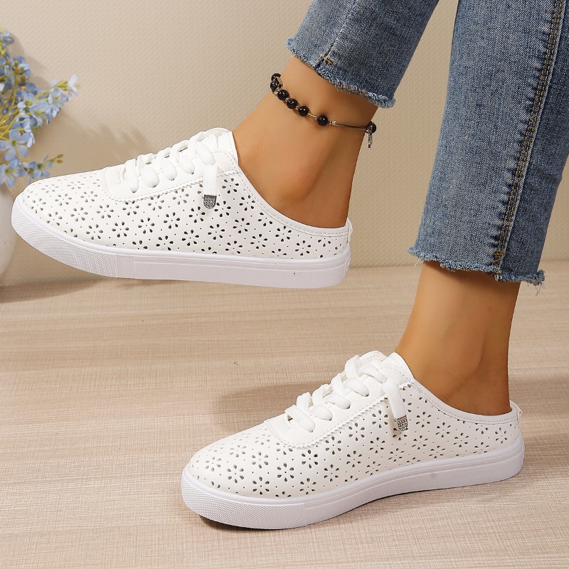 Çiçek Desenli Kesikli Slip-on  - Slip On Mule Flat incelemesi ve fiyatı