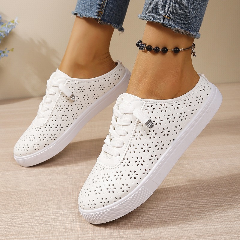 Çiçek Desenli Kesikli Slip-on  - Slip On Mule Flat incelemesi ve fiyatı