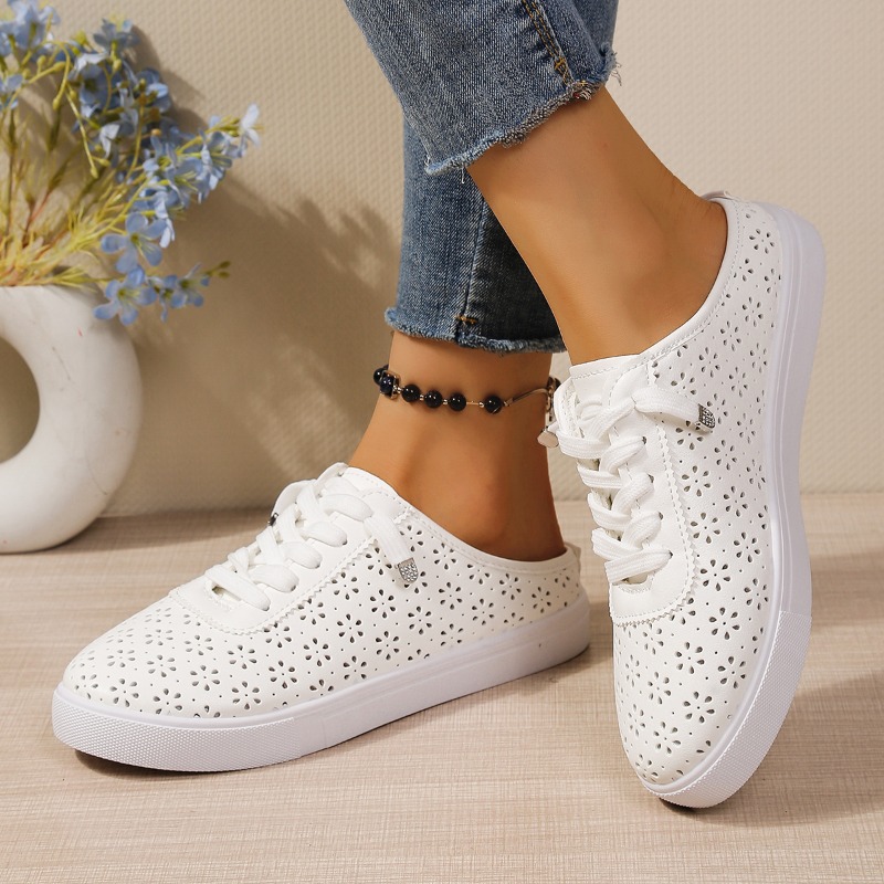 Çiçek Desenli Kesikli Slip-on  - Slip On Mule Flat incelemesi ve fiyatı