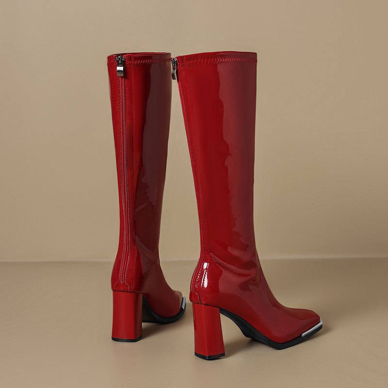 Diz Yüksek Çizmeler Sonbahar Y - Block Heel Ankle Boots incelemesi ve fiyatı